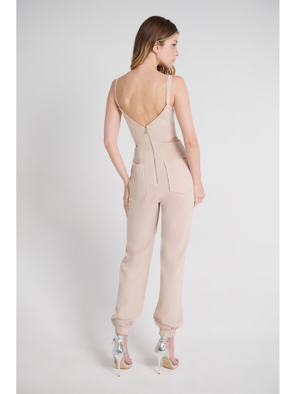 SC HEART SHAPED CUT OUT JUMPSUIT