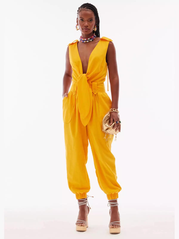 Amar V Backless Jumpsuit