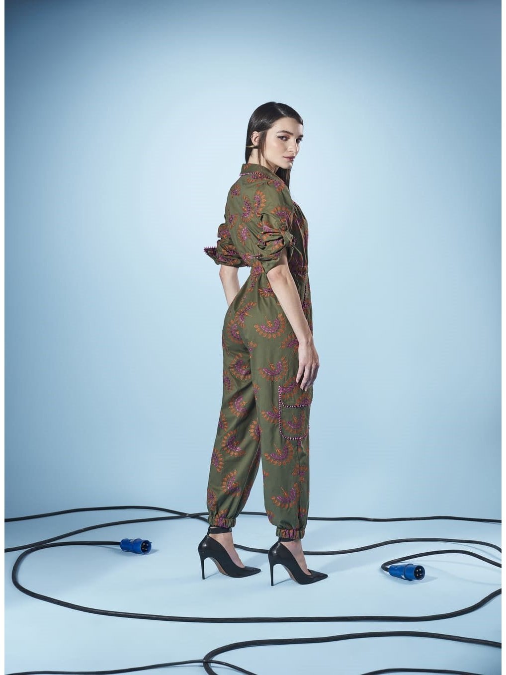 SC Cotton Embroidery Jumpsuit