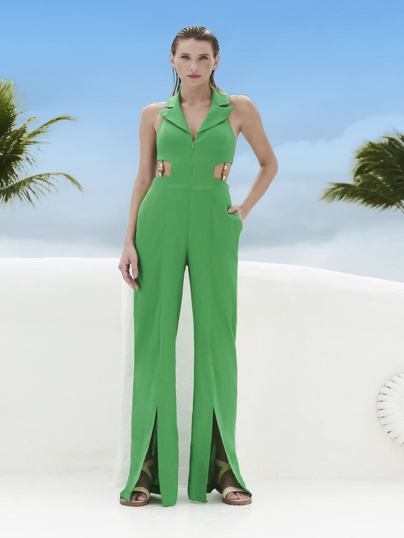 GREEN FENDA JUMPSUIT