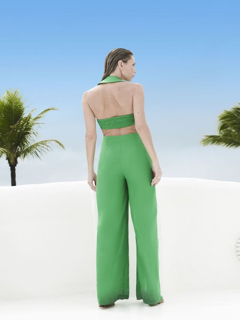 GREEN FENDA JUMPSUIT