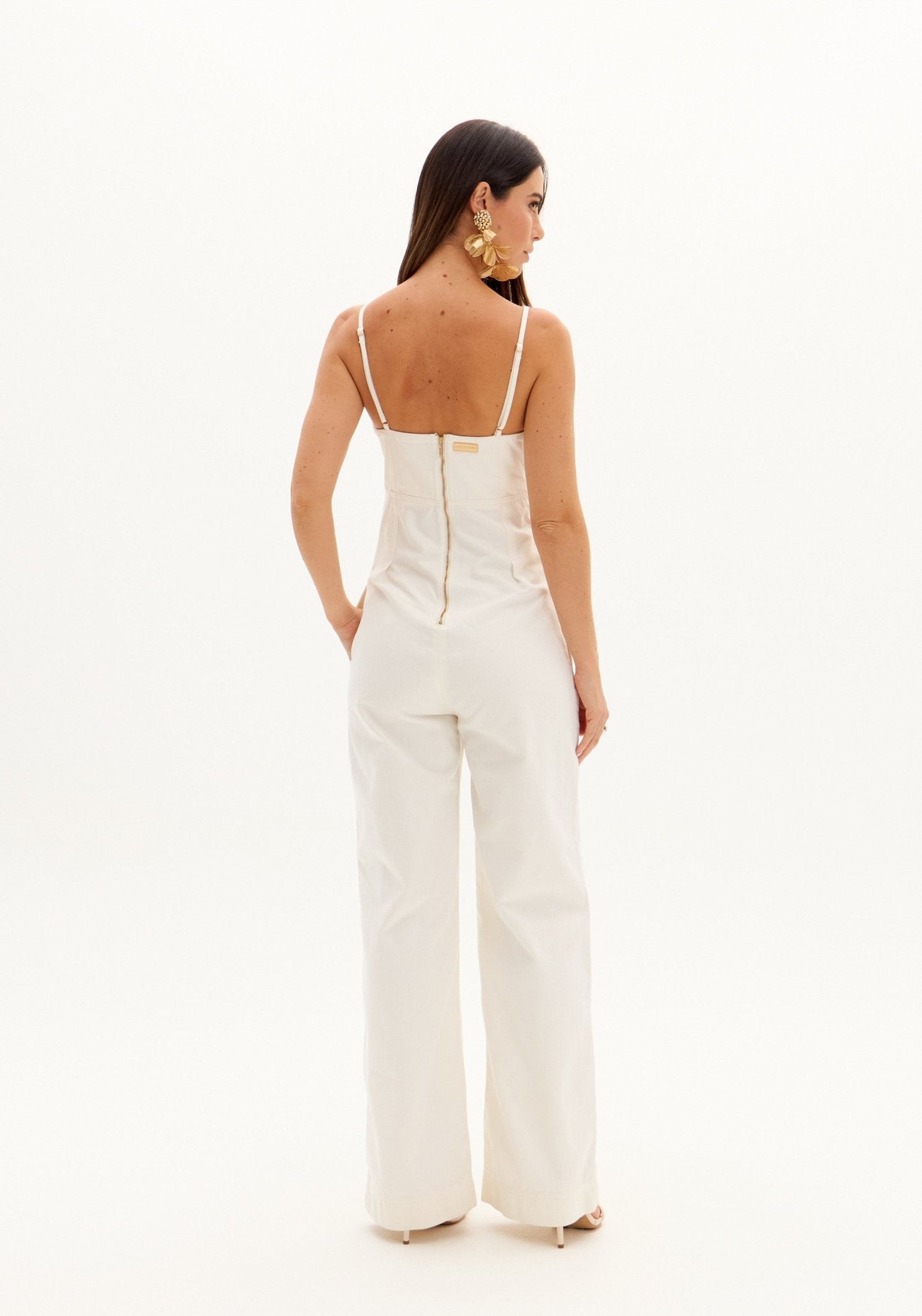 LP JEAN FLOWER JUMPSUIT