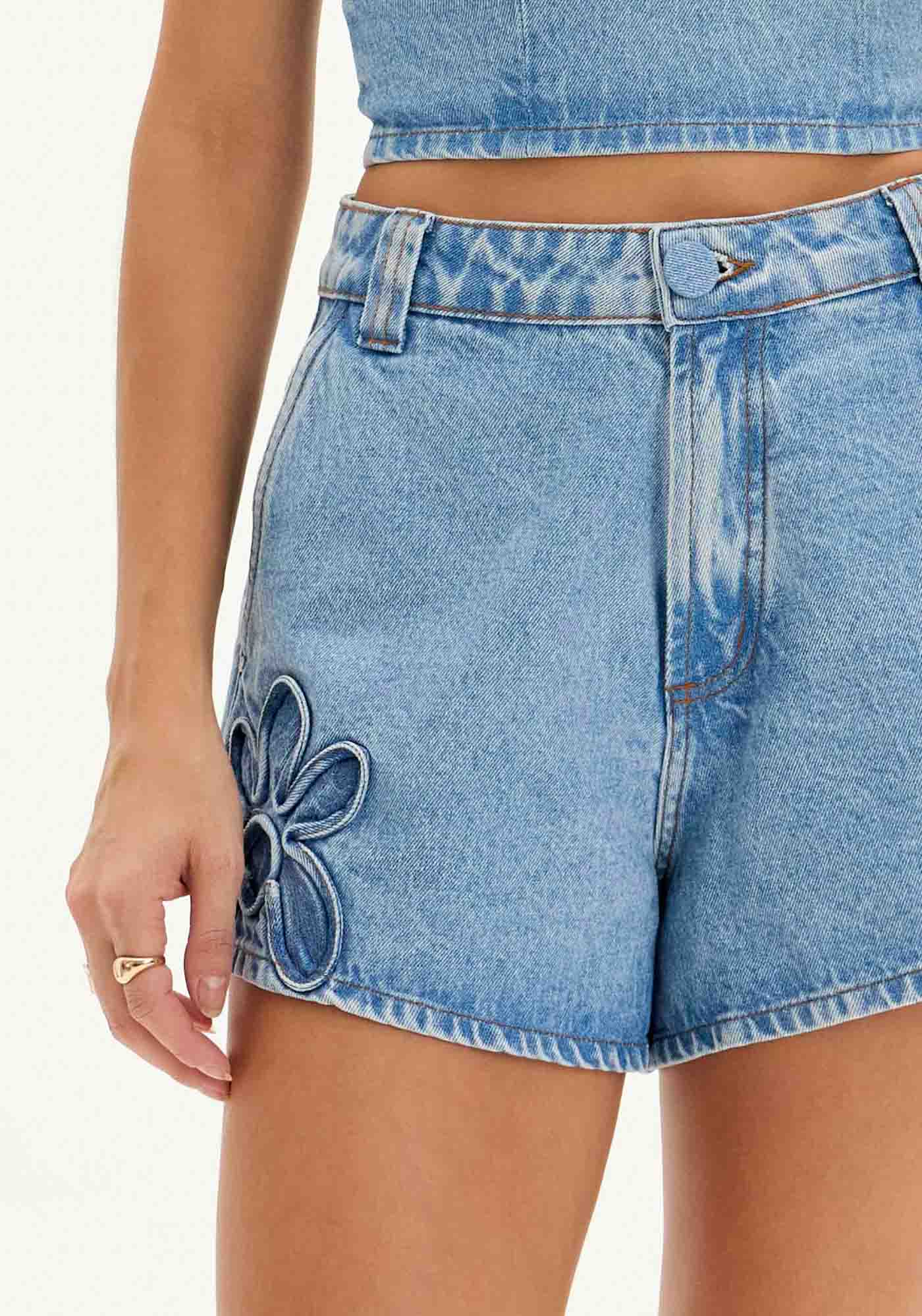 AMAR SUPER HIGH WAISTED FLOWER SHORT