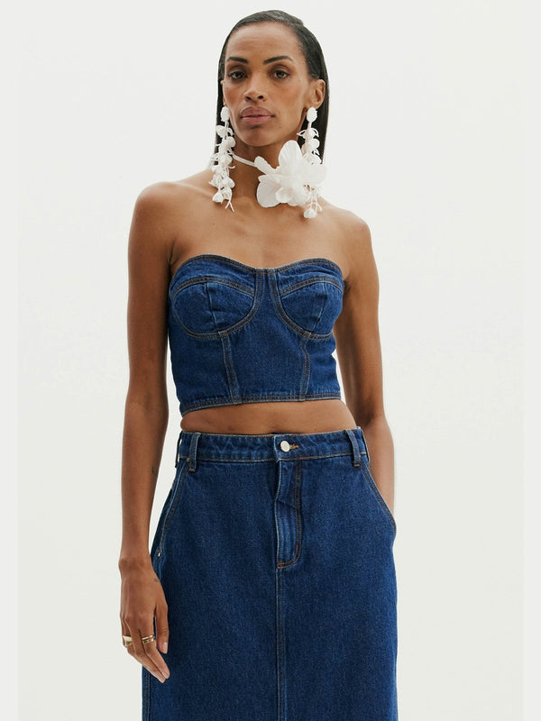 AMAR JEAN CORSET TOP