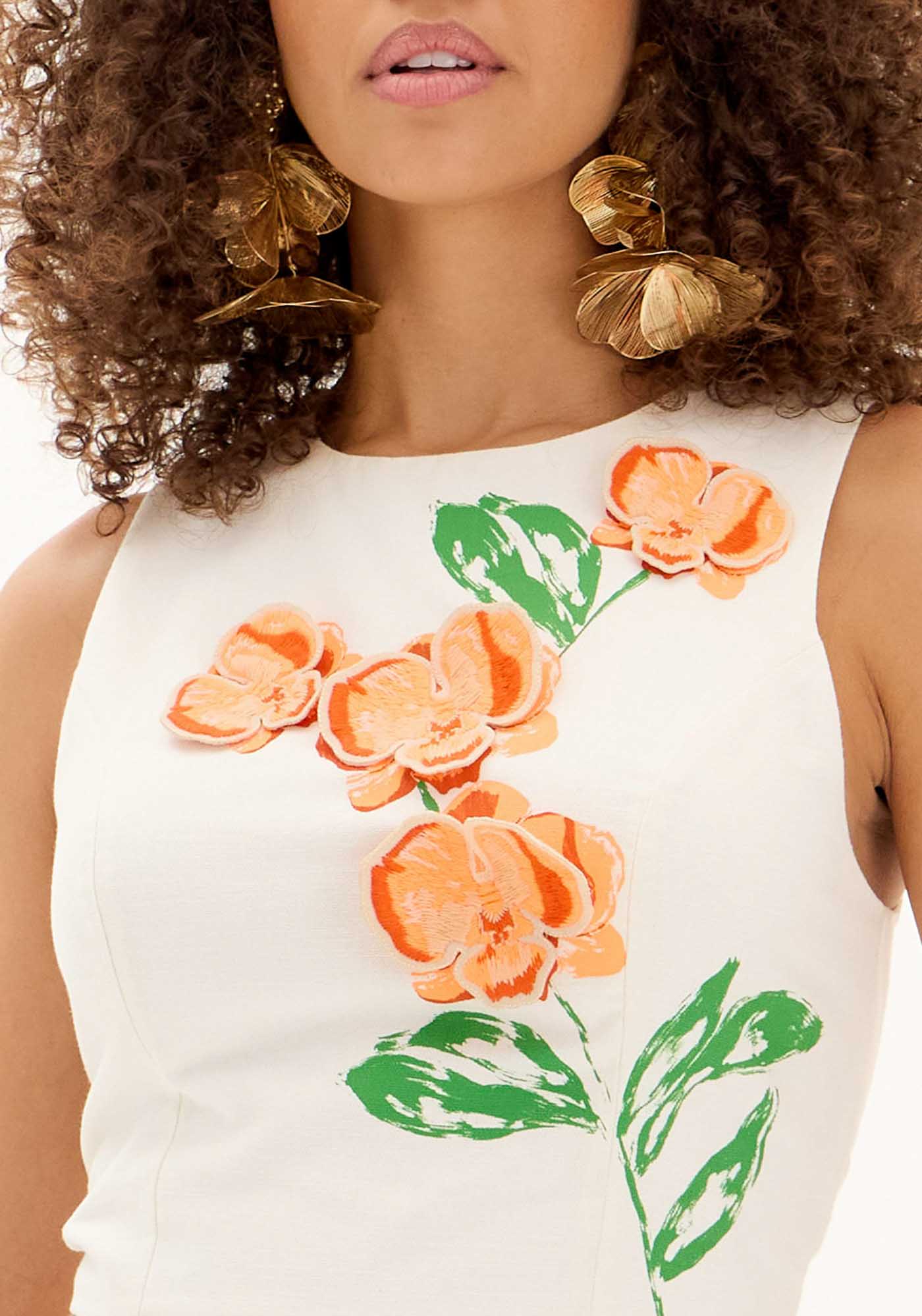 AMAR ORANGE FLOWER MATCHING SET