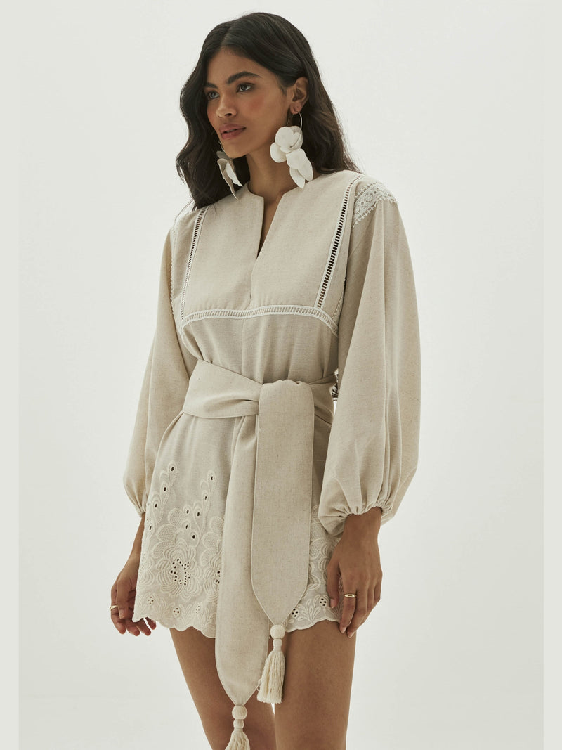 AMAR EMBROIDERED ROMPER