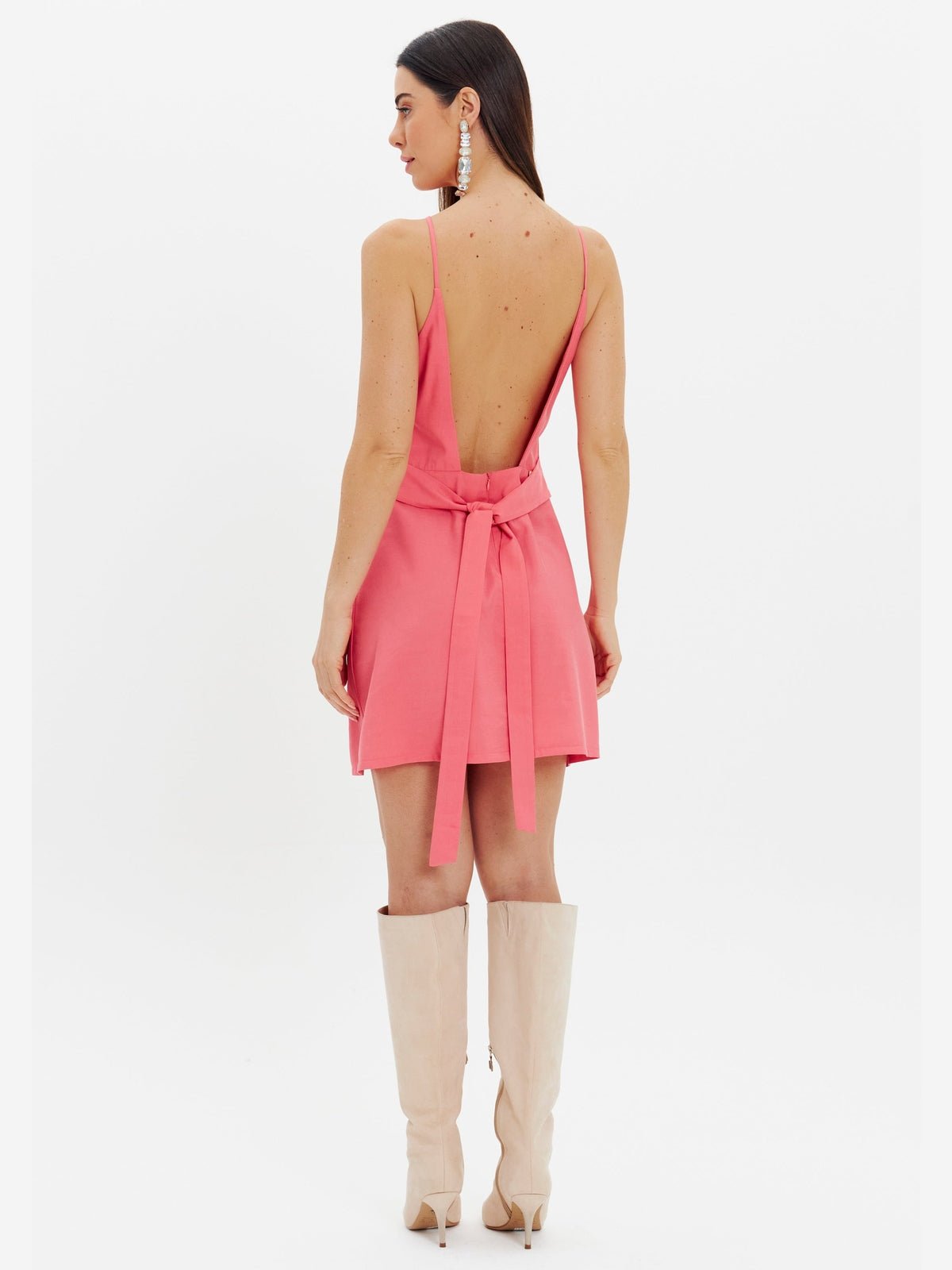 AMAR SHORT BACKLESS DRESS