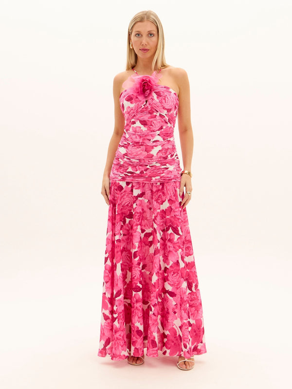 AMAR PEONIES PINK DRESS