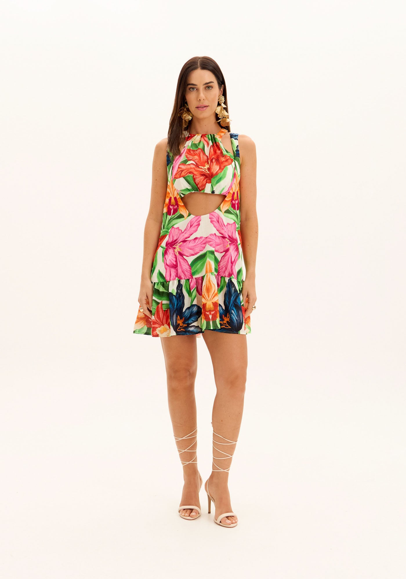 AMAR FLORAL SHORT DRESS