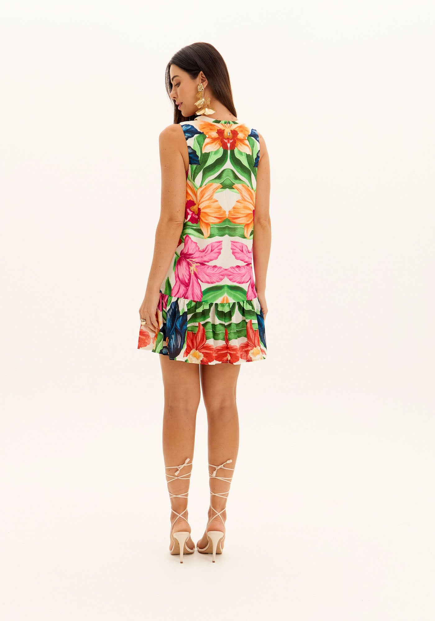 AMAR FLORAL SHORT DRESS