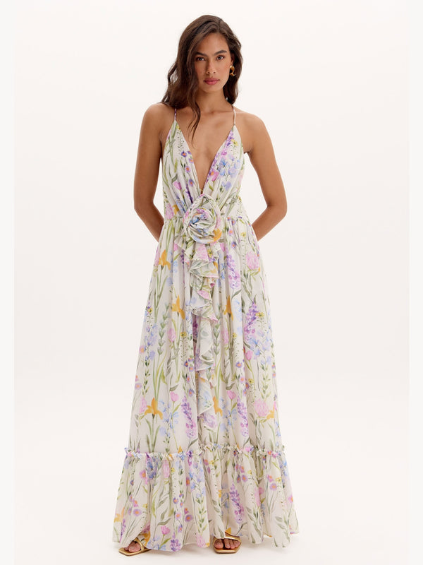 FLOWER LONG DRESS