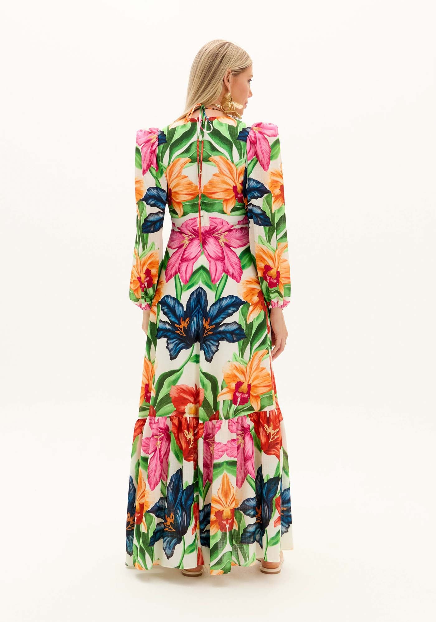 AMAR FLORAL LONG DRESS