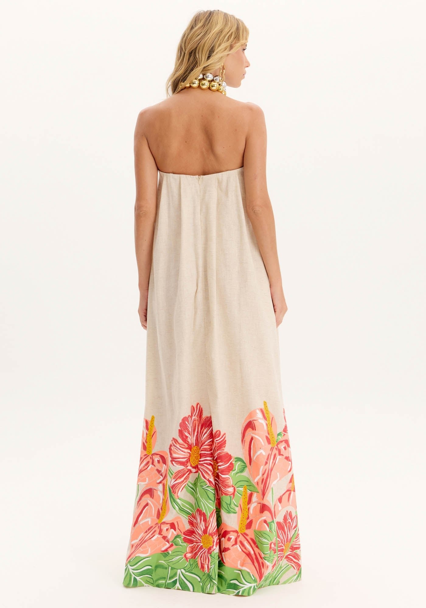 AMAR AMAPOLA STRAPLESS DRESS