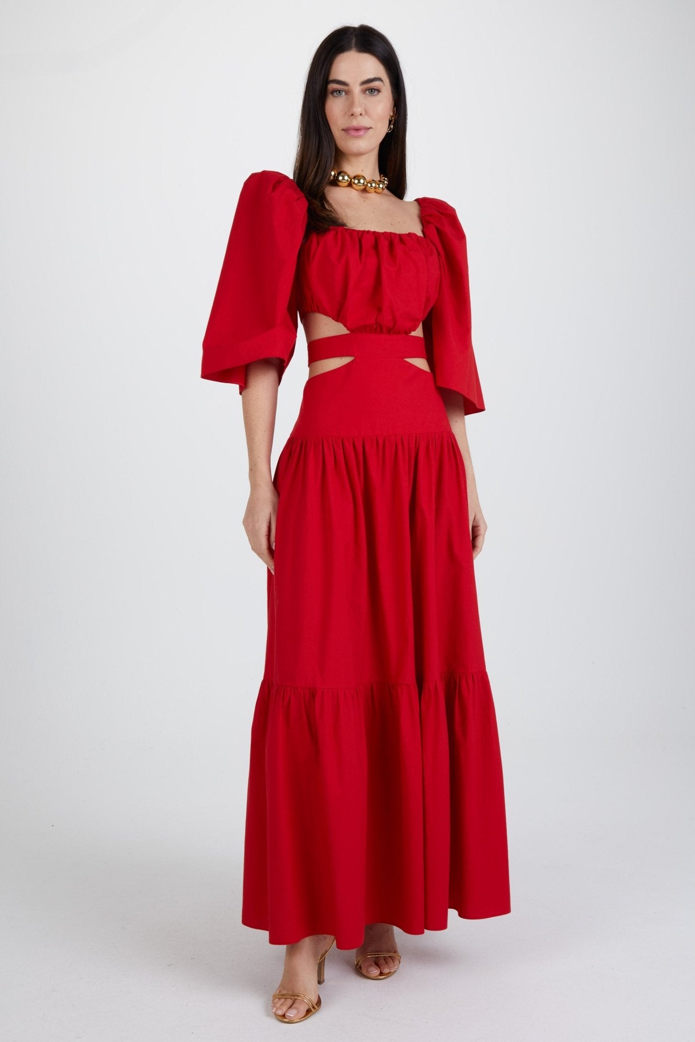 AMAR BRIGHT RED DRESS