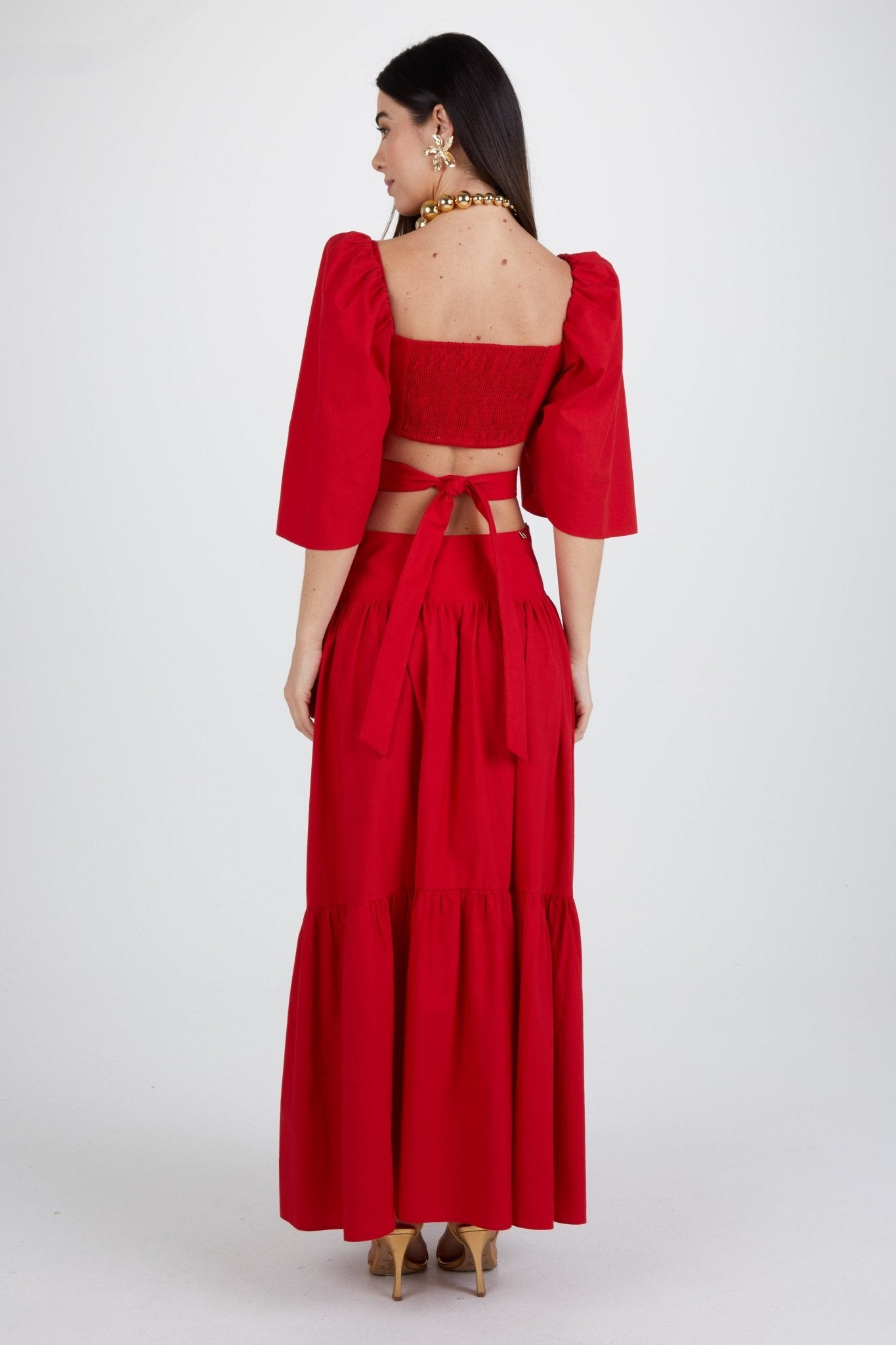 AMAR BRIGHT RED DRESS