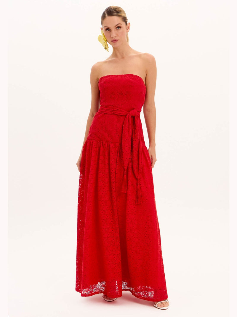 LP LONG RED DRESS