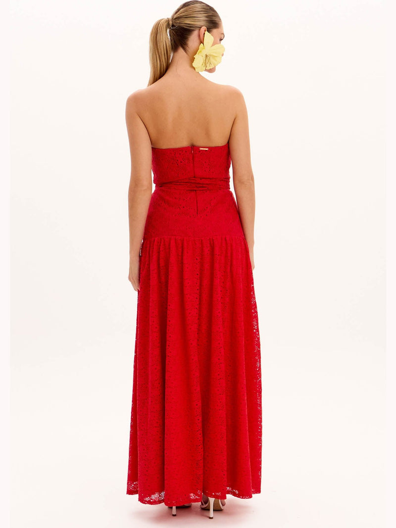 LP LONG RED DRESS