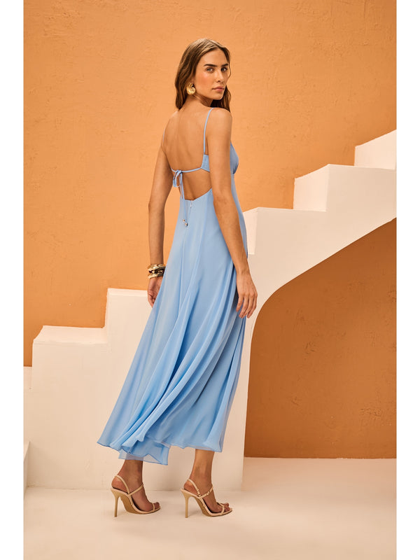 SK LONG BLUE DRESS