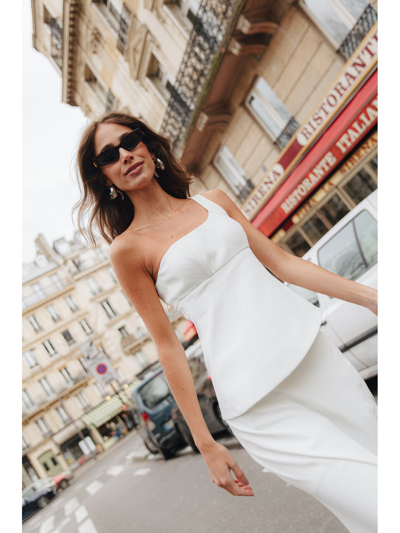 CLASSIC ONE SHOULDER WHITE SET