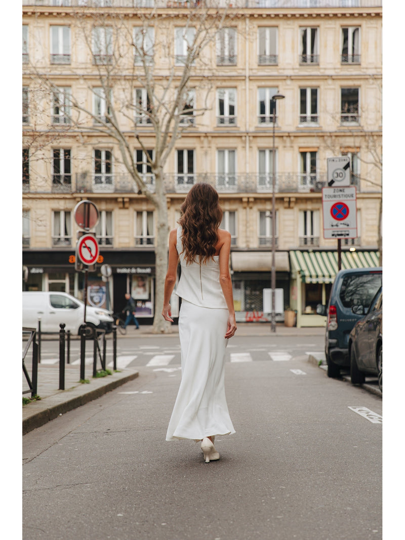 CLASSIC ONE SHOULDER WHITE SET