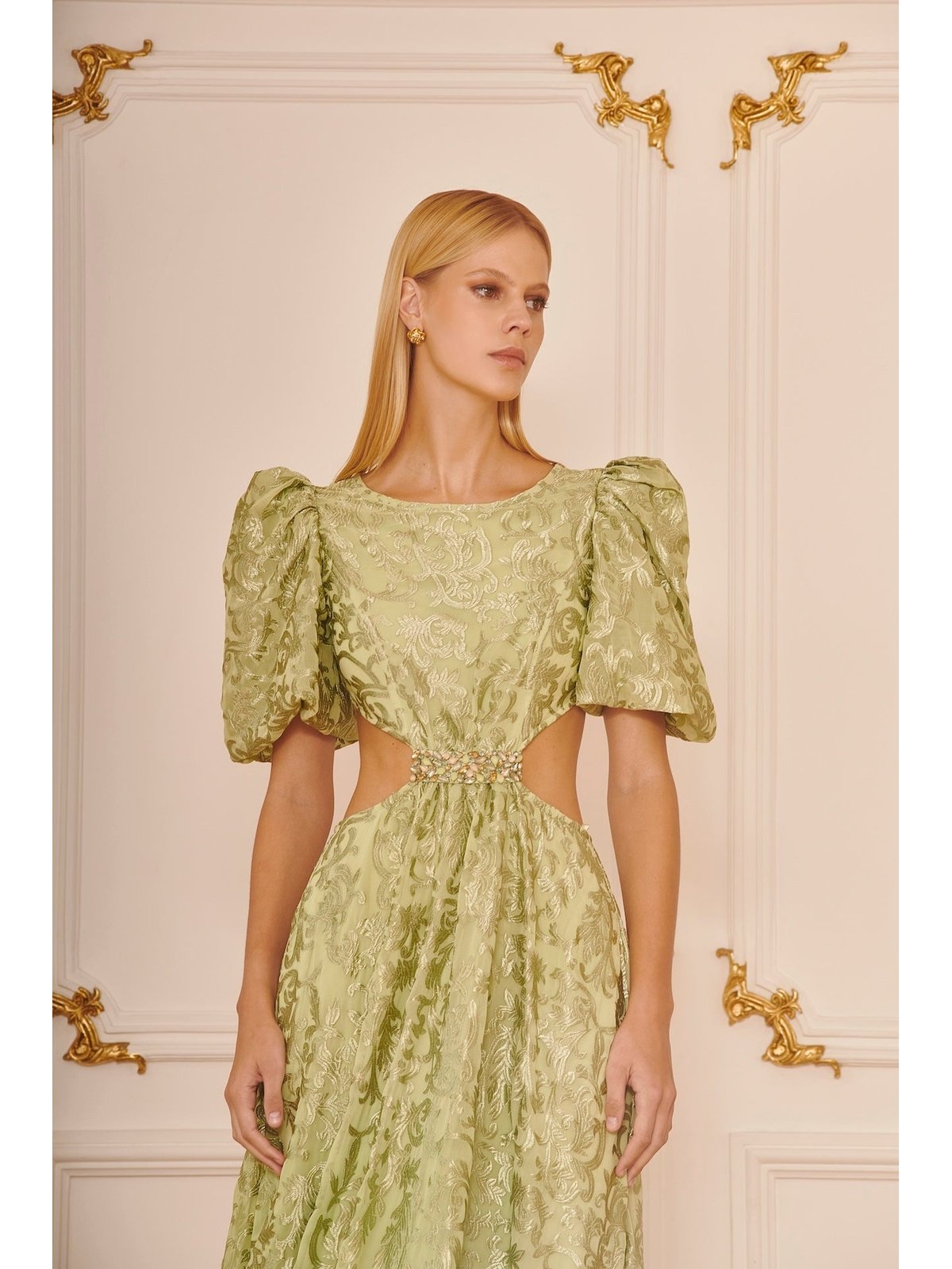 BTD ORGANZA EMBROIDERED DRESS