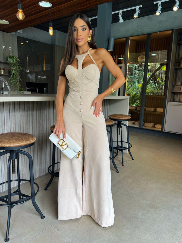 BEIGE POSA JUMPSUIT