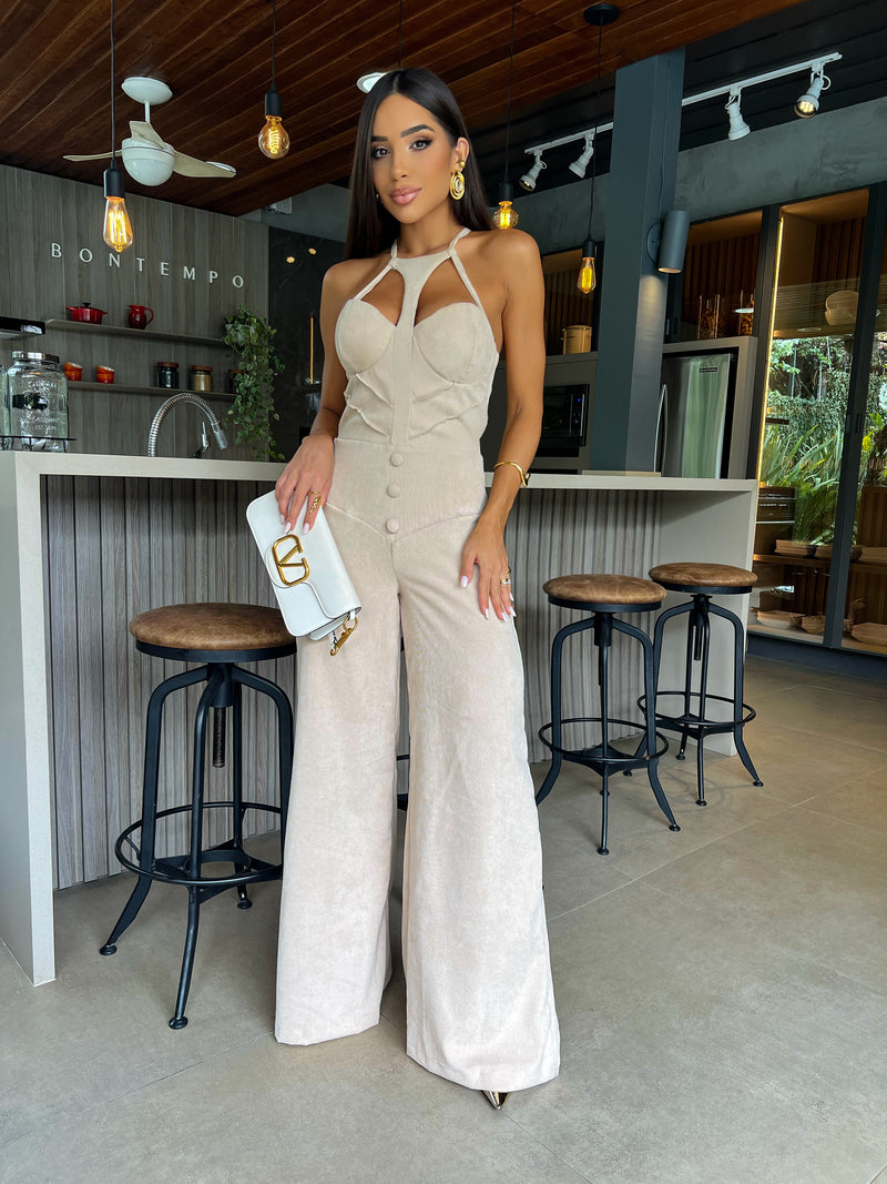 BEIGE POSA JUMPSUIT