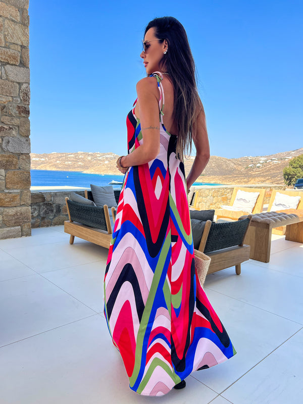 POSITANO ONE SHOULDER DRESS