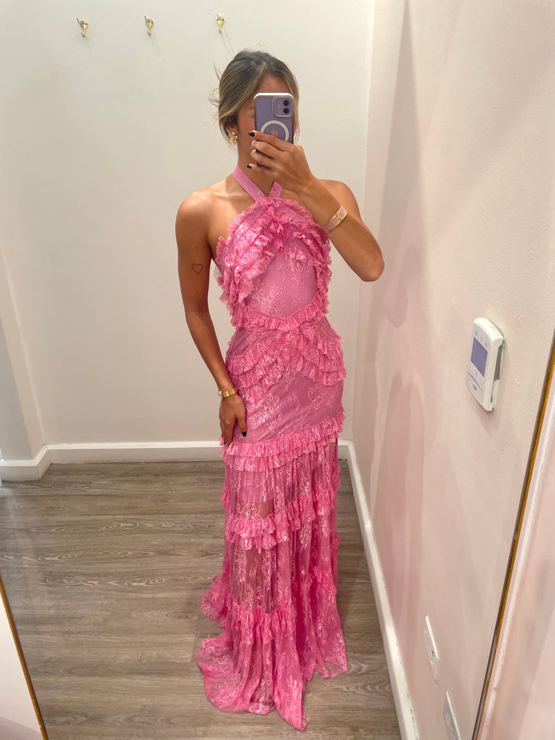 THASSIA PINK LONG DRESS