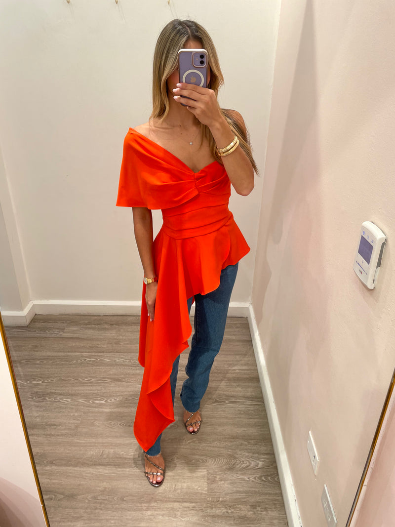 ORANGE BASQUE BLUSA