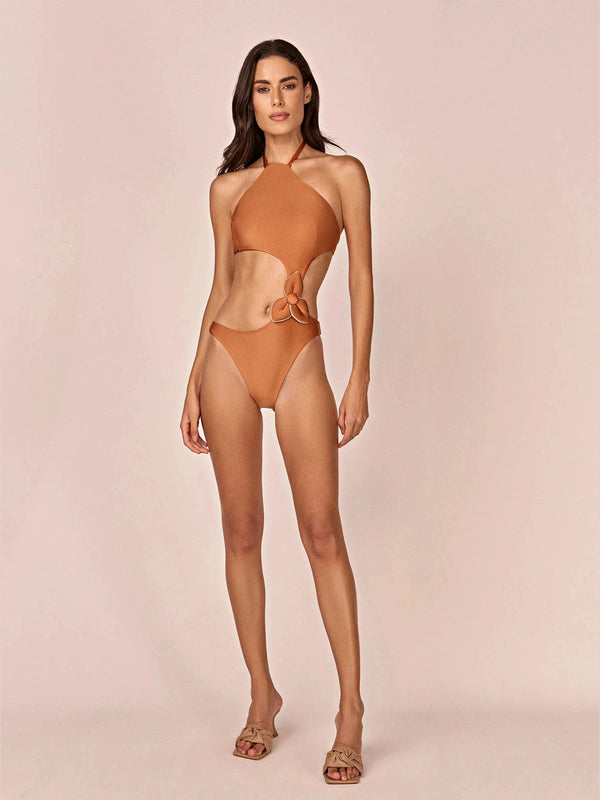 HL ONDA CARYOTA SWIMSUIT - CARAMEL