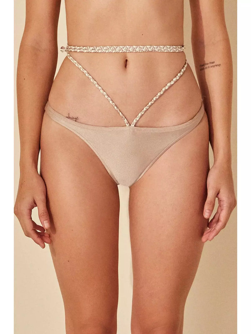 HL HANDMADE CREAM BIKINI BOTTOM