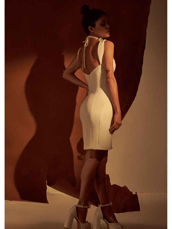 HL Moulage White Dress