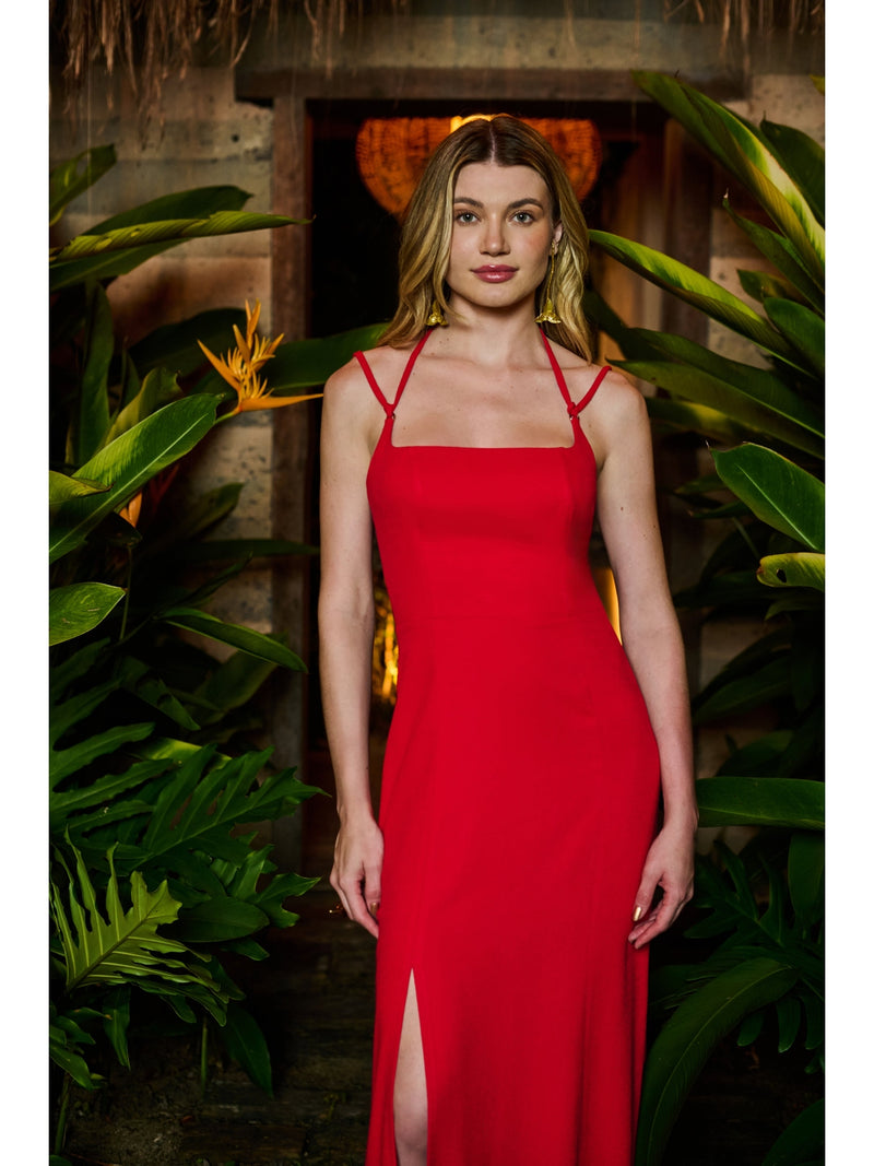 SK UNIQUE RED DRESS