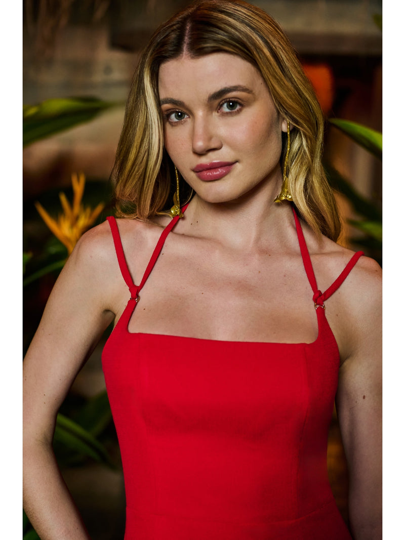 SK UNIQUE RED DRESS