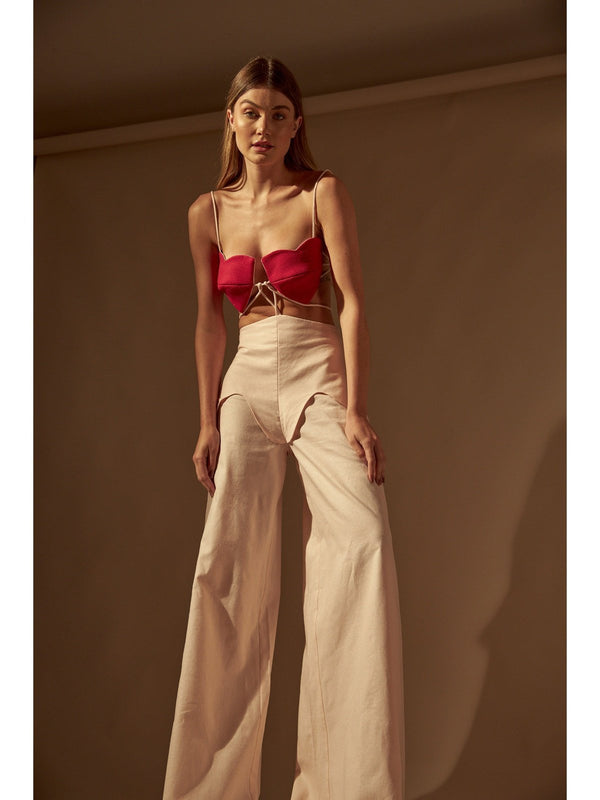 Coraçao Cropped Top Red